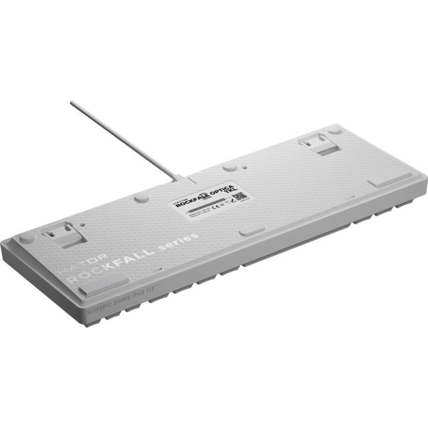 Клавіатура HATOR Rockfall 2 Optica TKL RGB USB White (HTK-731)