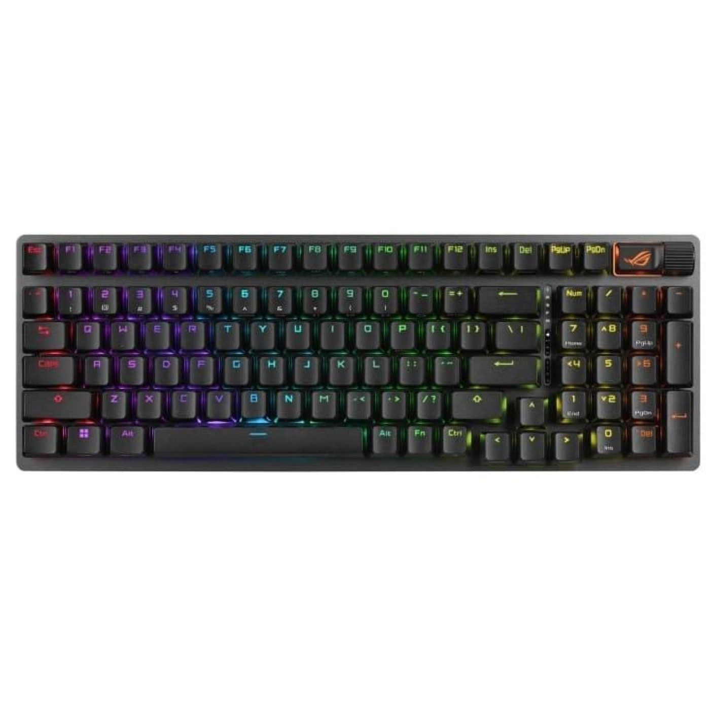 Клавиатура ASUS ROG Strix Scope II 96key NX Snow USB-A/WL/BT EN/UK RGB Black (90MP037A-BKMA00)