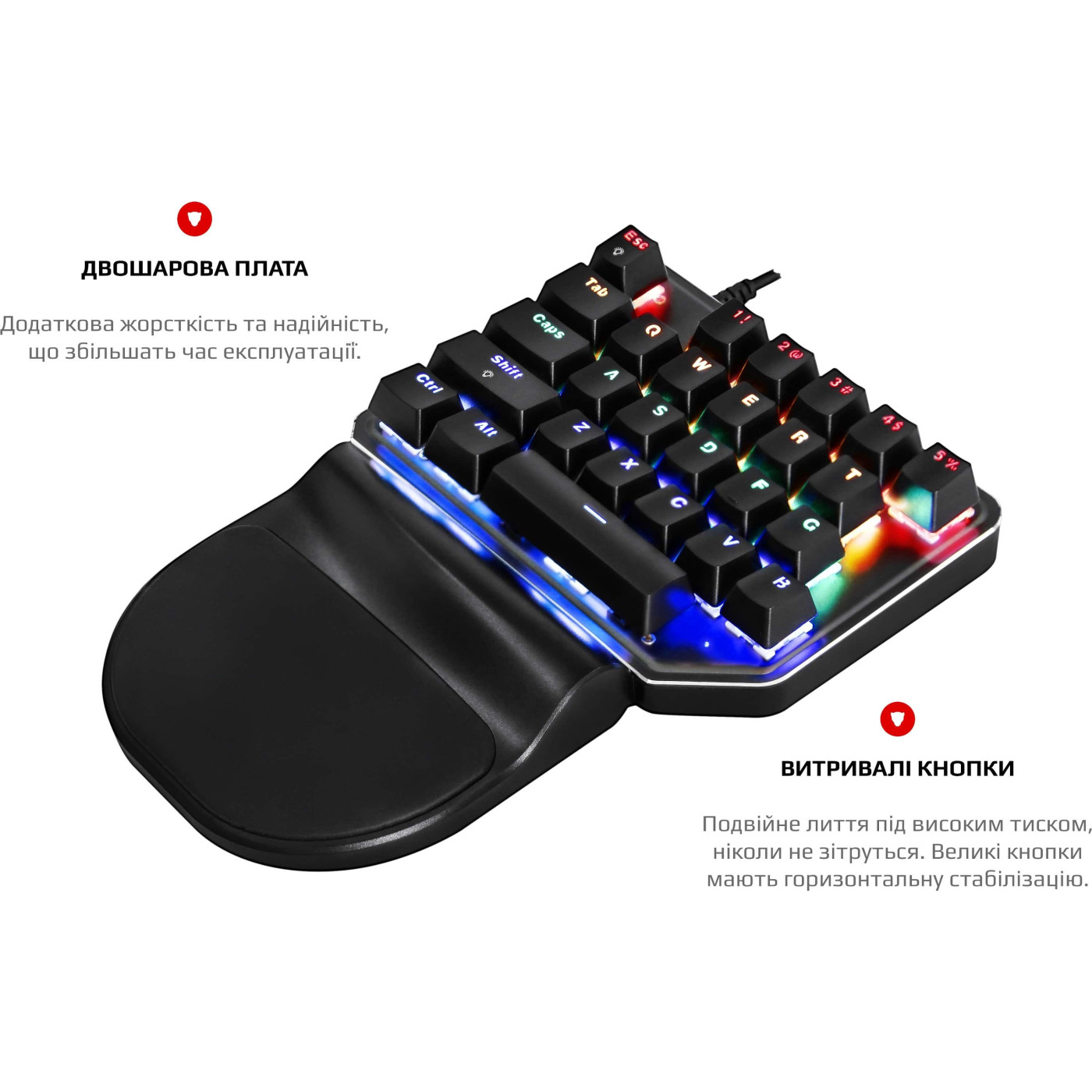 Клавіатура Motospeed K27 Outemu Blue USB Black (mtk27mb)