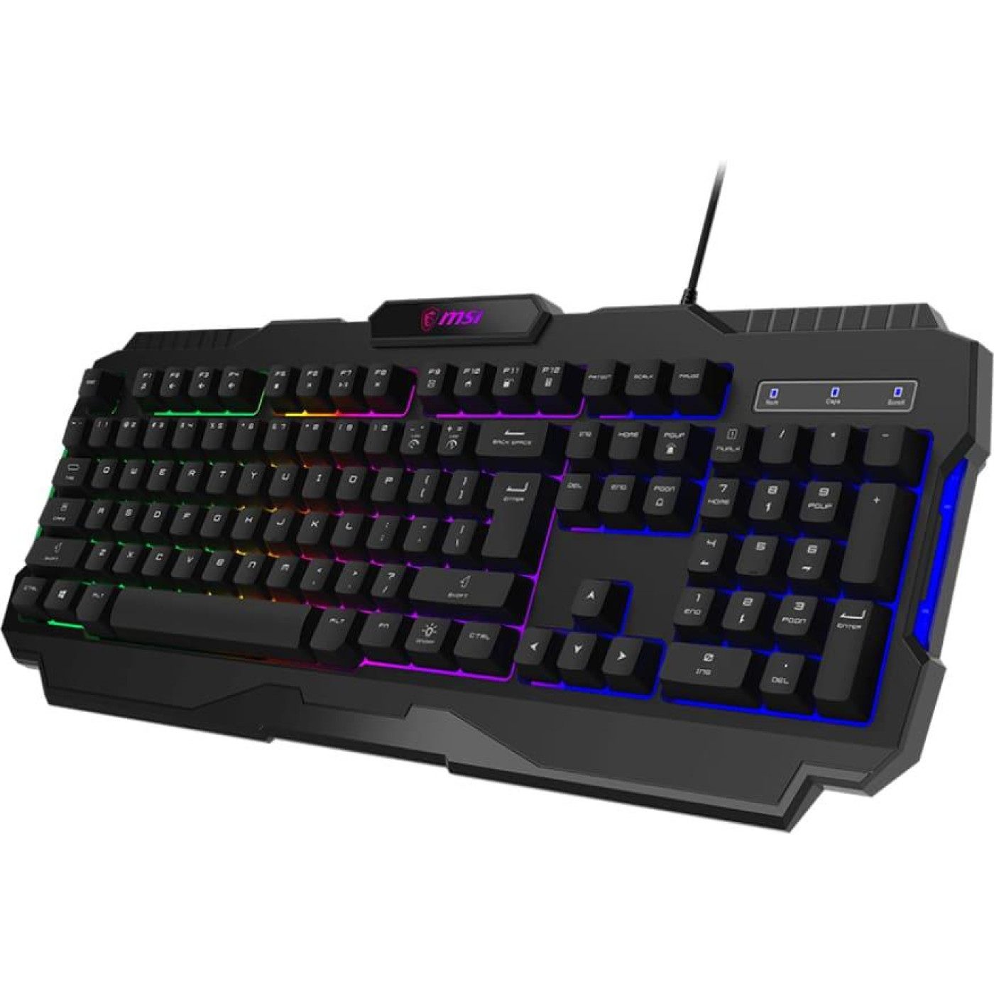 Клавіатура MSI FORGE GK100 Full Size EN/UA Black (S11-04UA221-HH9)