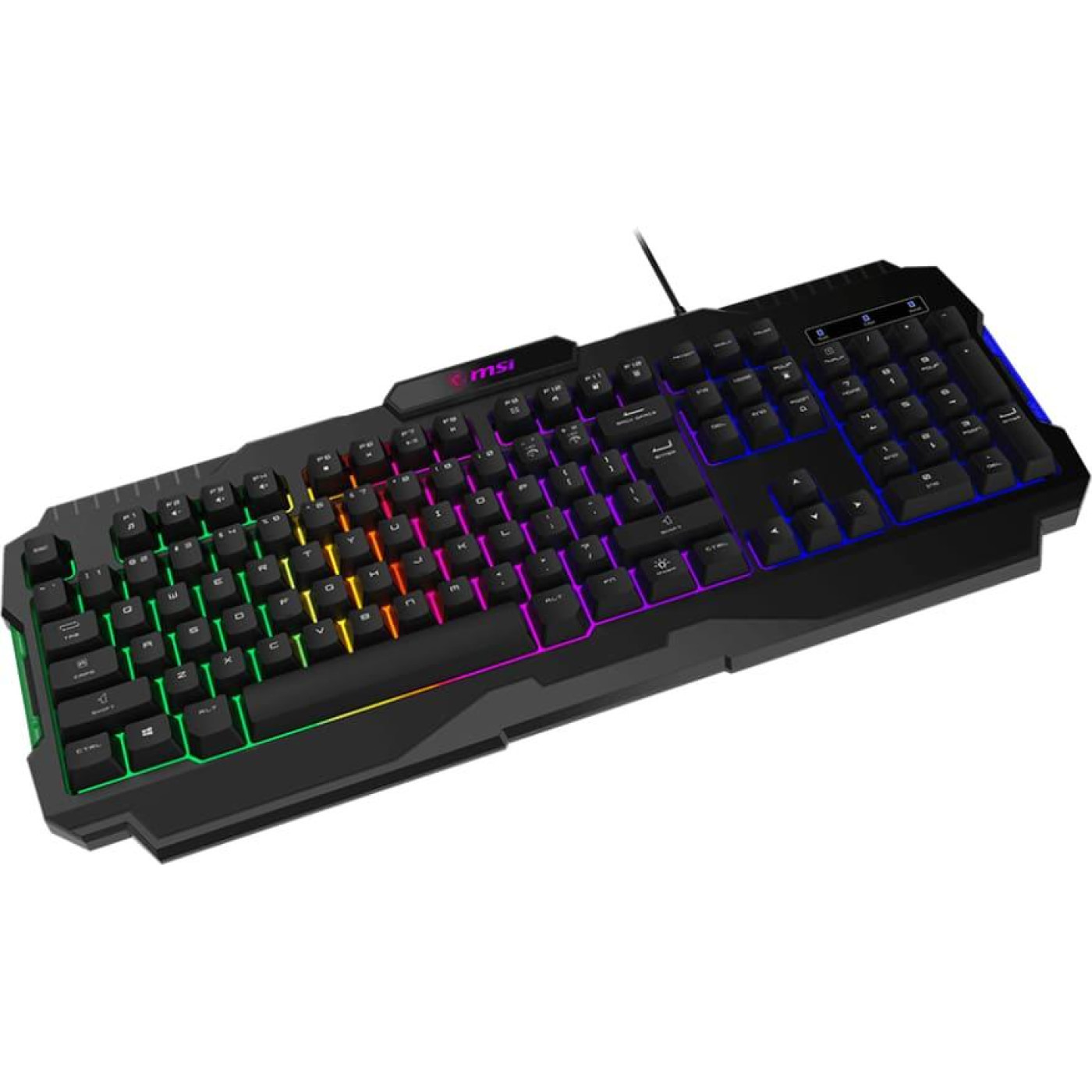 Клавіатура MSI FORGE GK100 Full Size EN/UA Black (S11-04UA221-HH9)