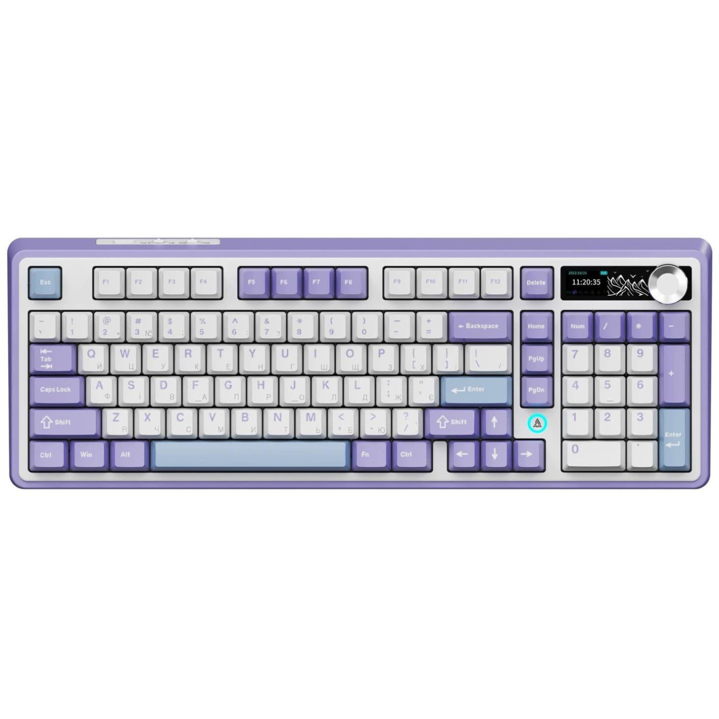 Клавіатура Ajazz AK980 Clear Sky Switch Purple (AK980-CS-PWB)