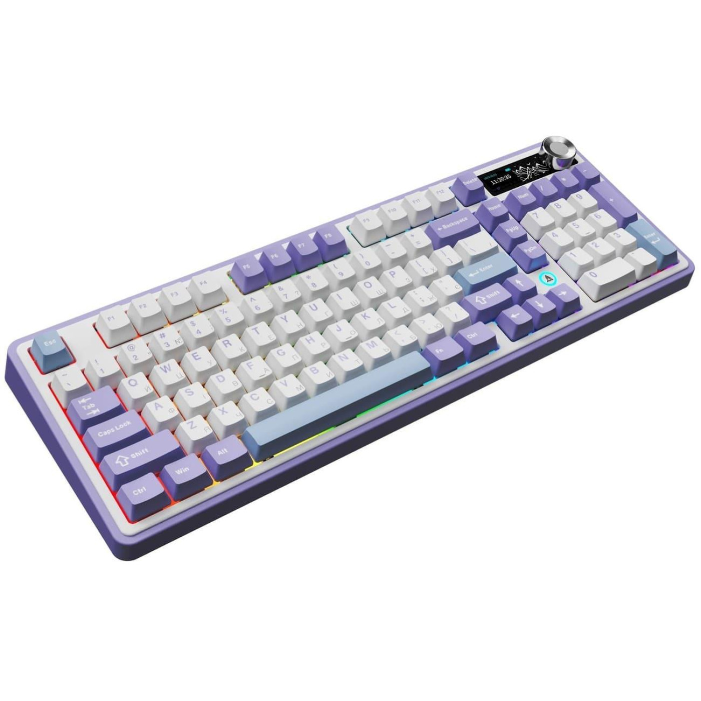 Клавіатура Ajazz AK980 Clear Sky Switch Purple (AK980-CS-PWB)