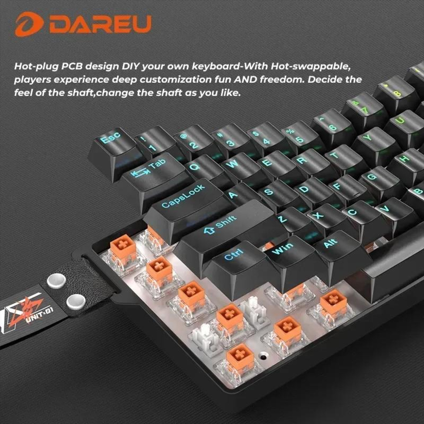 Клавіатура DAREU EK60 HE Black (KB-EK60HE-BK)
