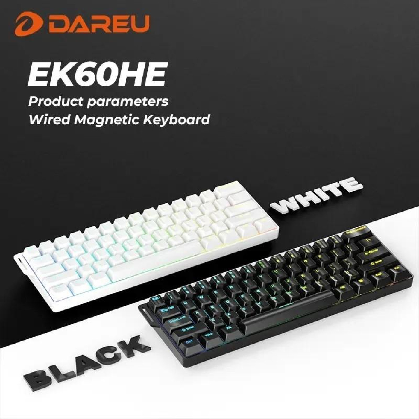 Клавіатура DAREU EK60 HE Black (KB-EK60HE-BK)