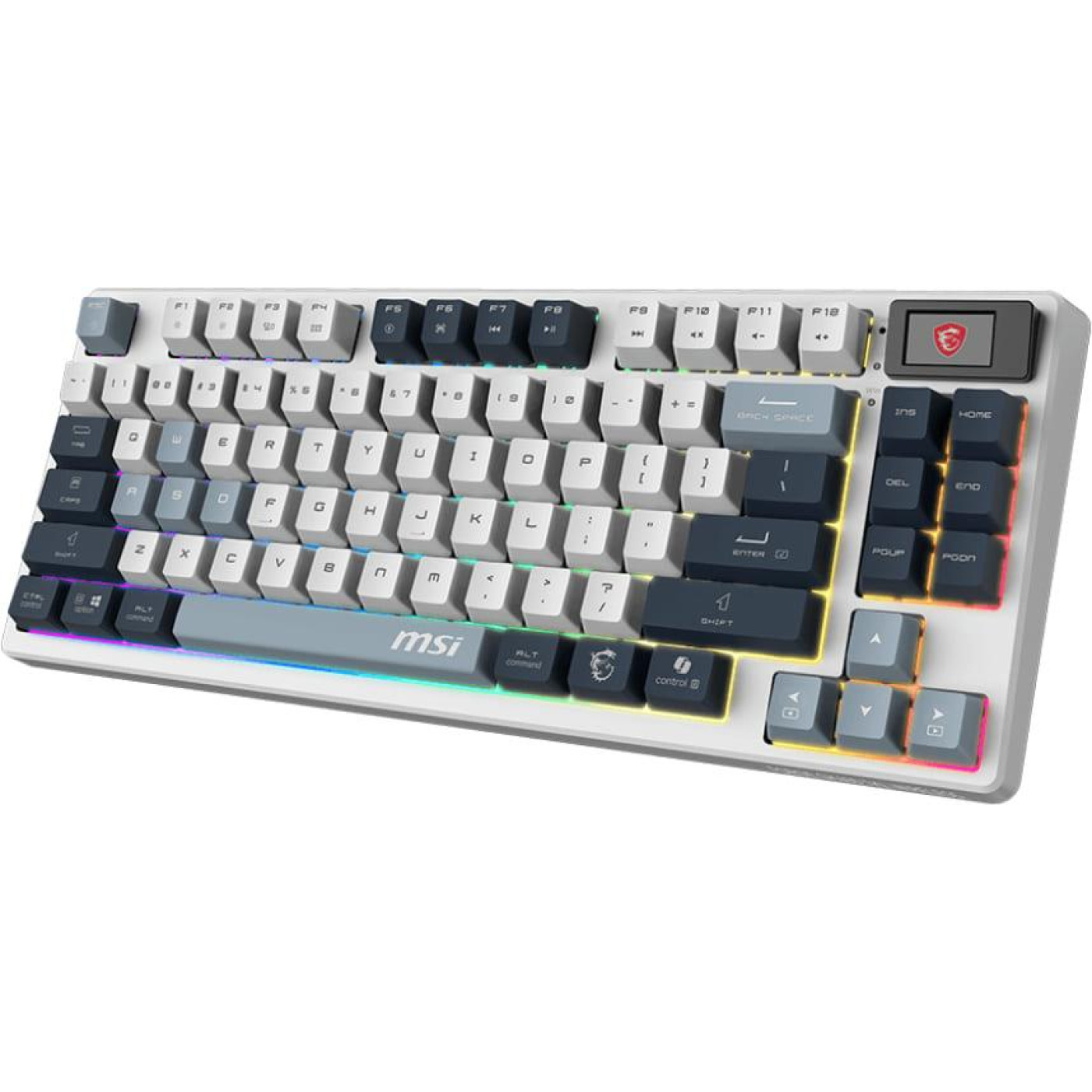 Клавіатура MSI FORGE GK600 TKL W SKY Wireless RGB EN/UA White (S11-43UAP01-HH9)