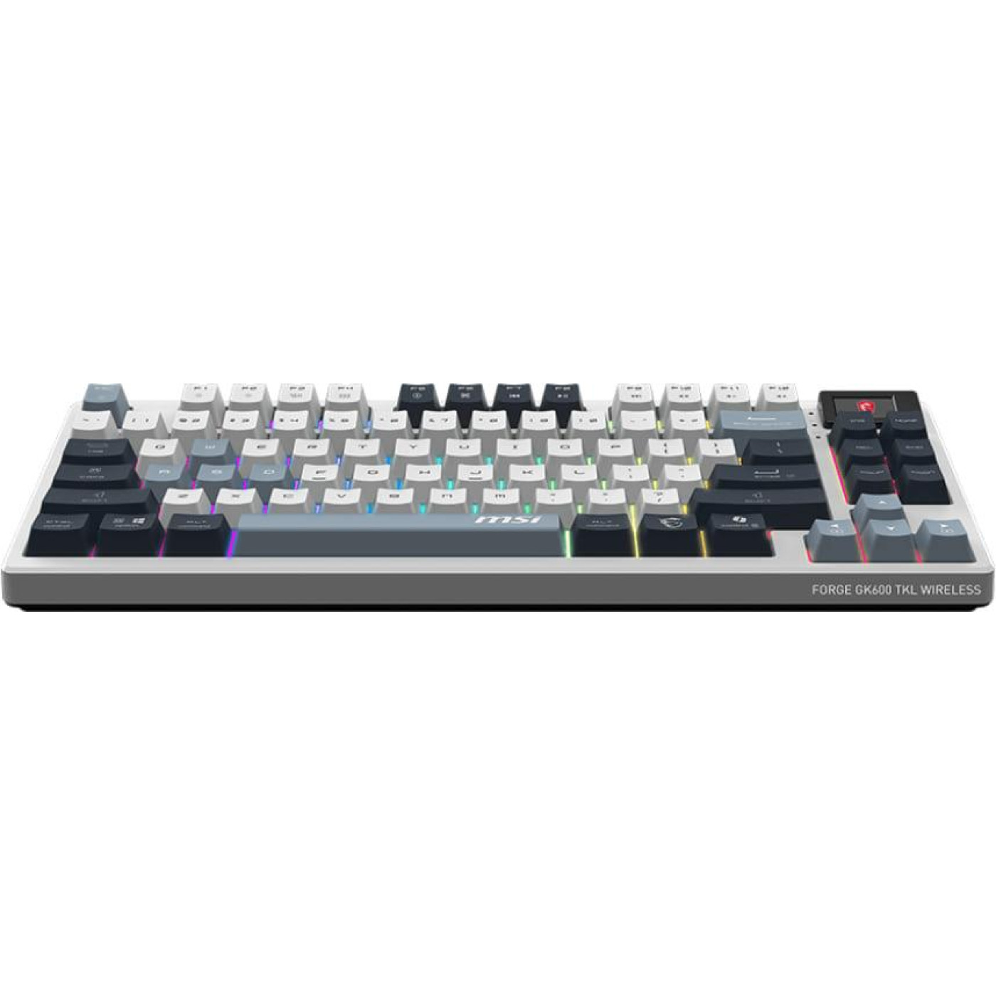 Клавіатура MSI FORGE GK600 TKL W SKY Wireless RGB EN/UA White (S11-43UAP01-HH9)