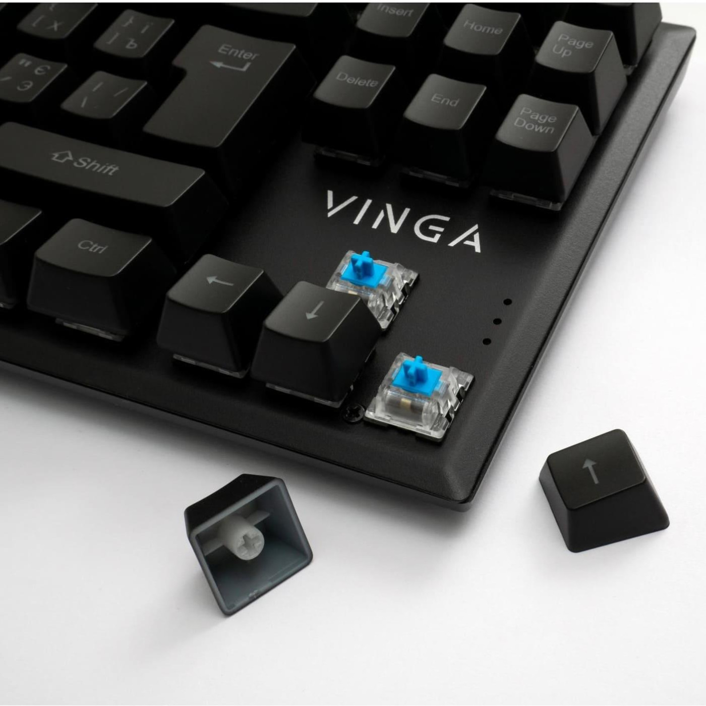 Клавіатура Vinga KBGM-110 87 key LED Blue Switch USB Black (KBGM-110 Black)