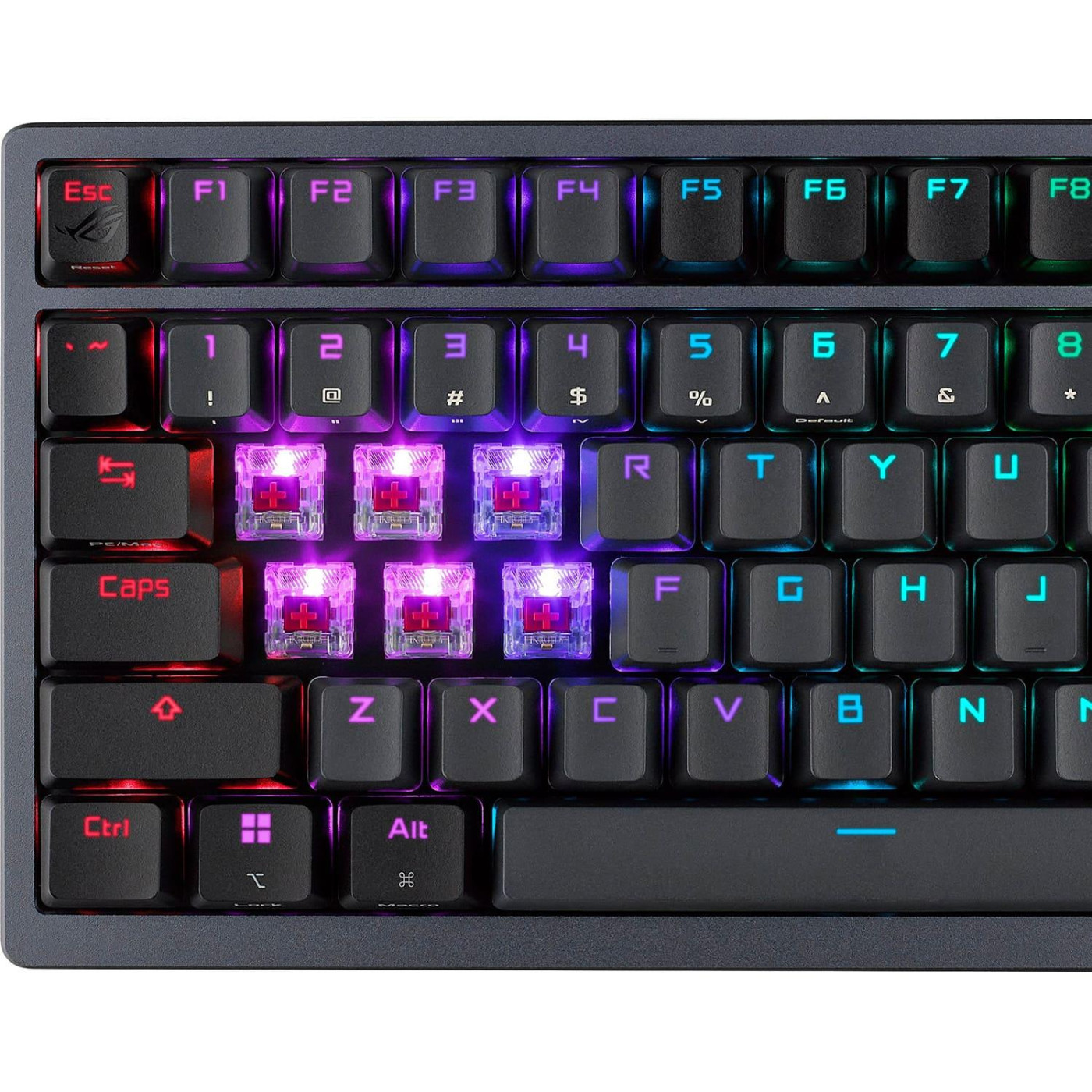 Клавіатура ASUS ROG Azoth Switch NX Red ENG RGB Wireless Black (90MP0316-BKUA01)