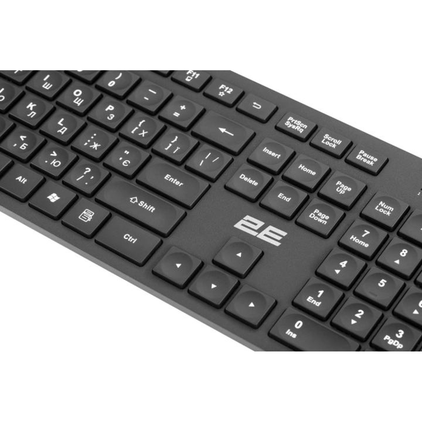 Клавіатура 2E KS260 Wireles EN/UA Black (2E-KS260WB)