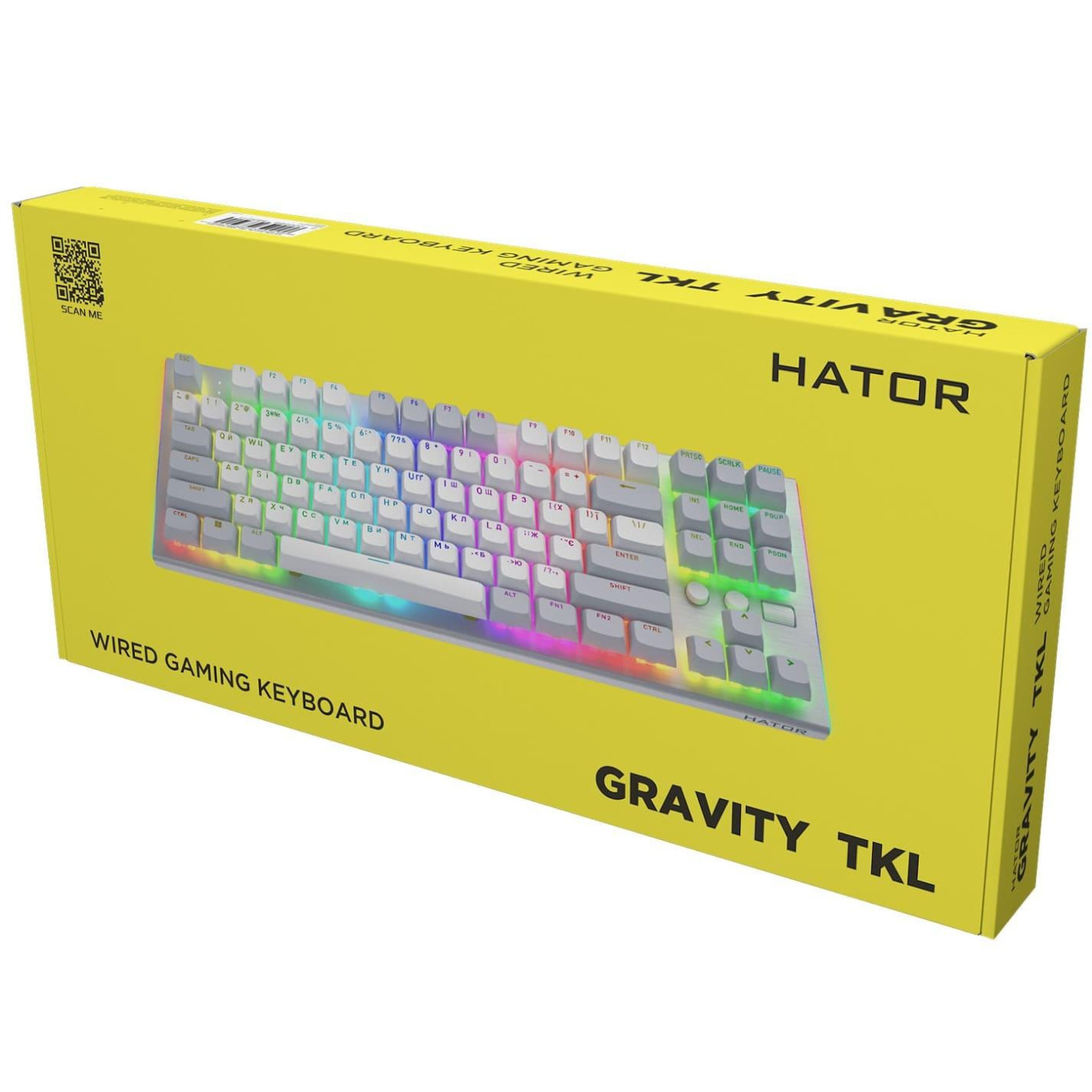 Клавіатура HATOR Gravity TKL orange White (HTK561UA)