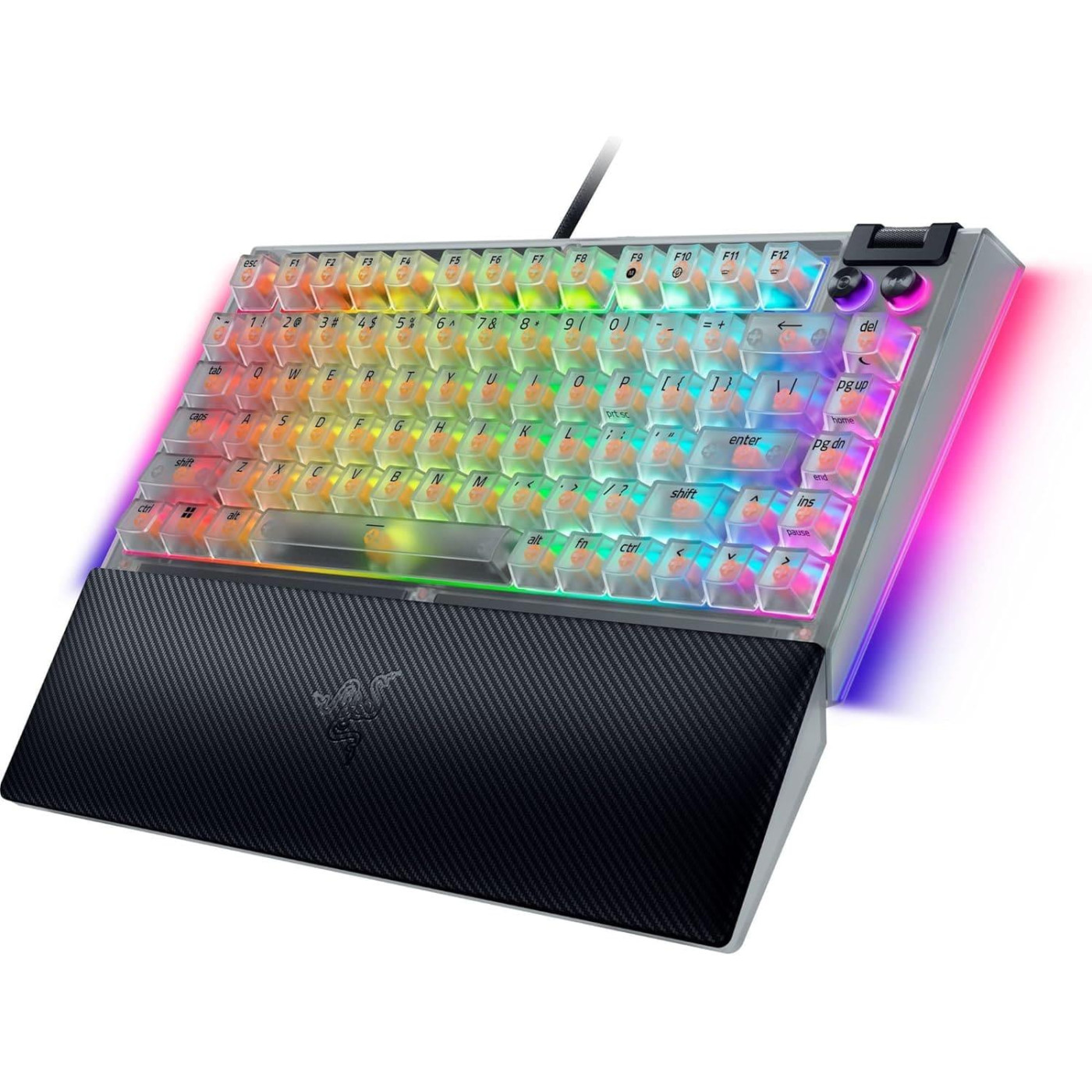 Клавіатура Razer BlackWidow V4 75% Compact Phantom White (RZ03-05003500-R3M1)