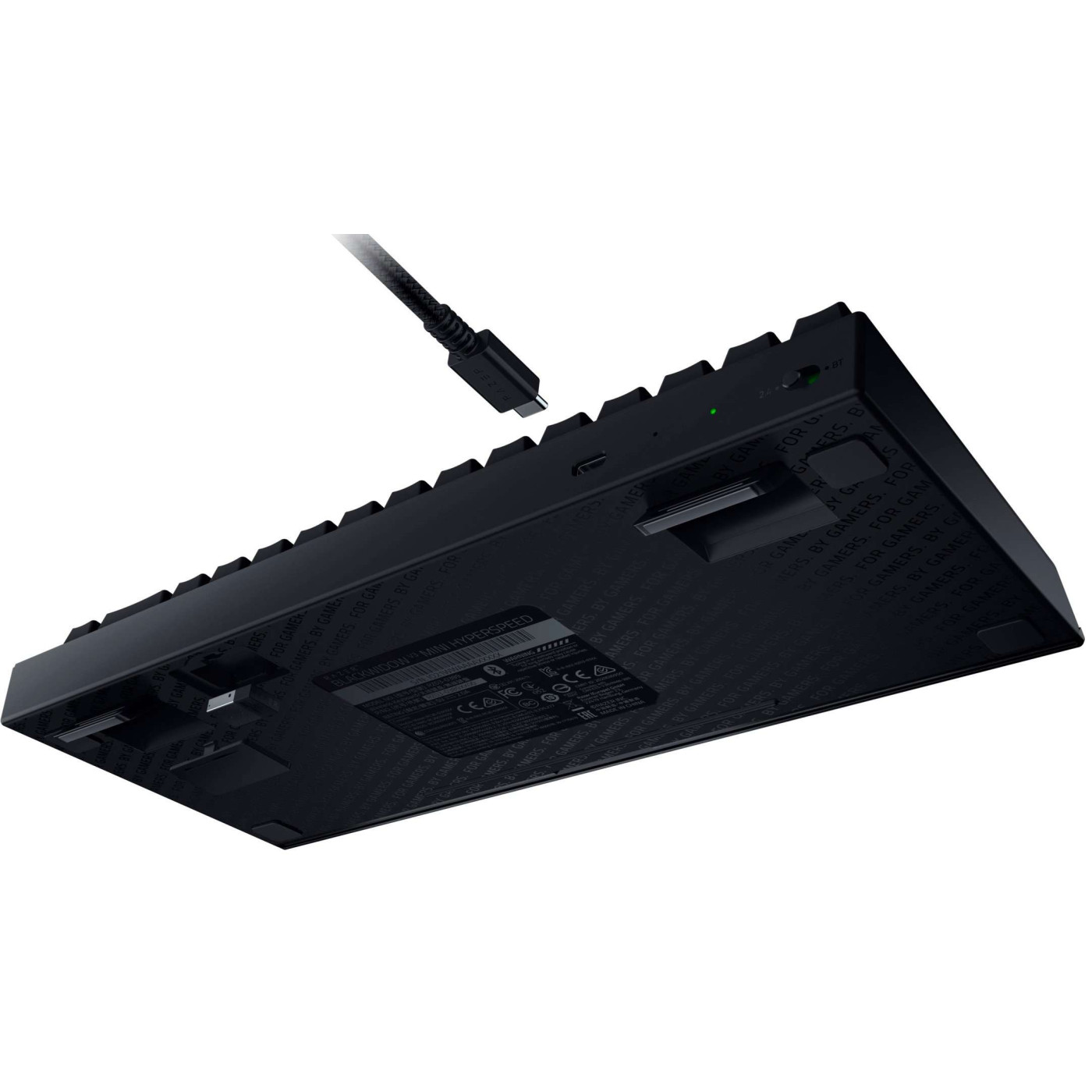 Клавіатура Razer BlackWidow V3 Mini Hyperspeed Yellow Wireless Black (RZ03-03890700-R3R1)