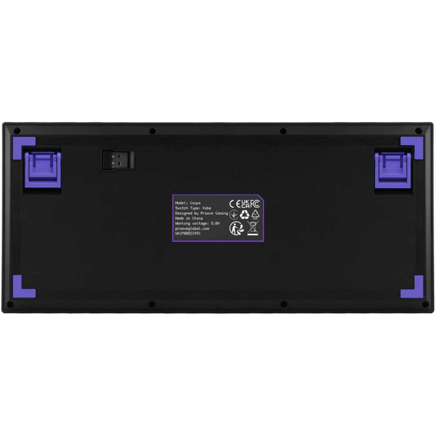 Клавиатура Proove Gaming Coupe (Ukraine Layout) Black Purple (WKCP00022416)