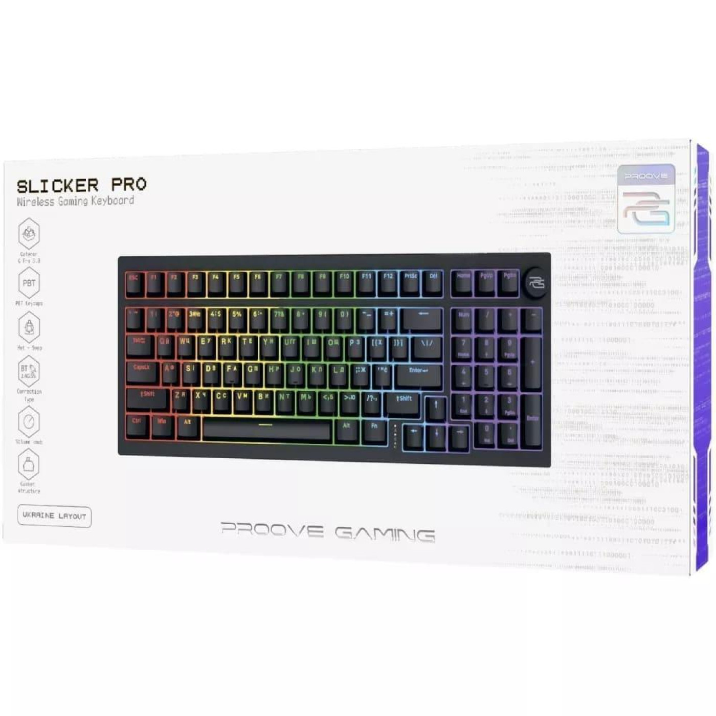 Клавіатура Proove Gaming Slicker Pro Black (WKSLP0022401)