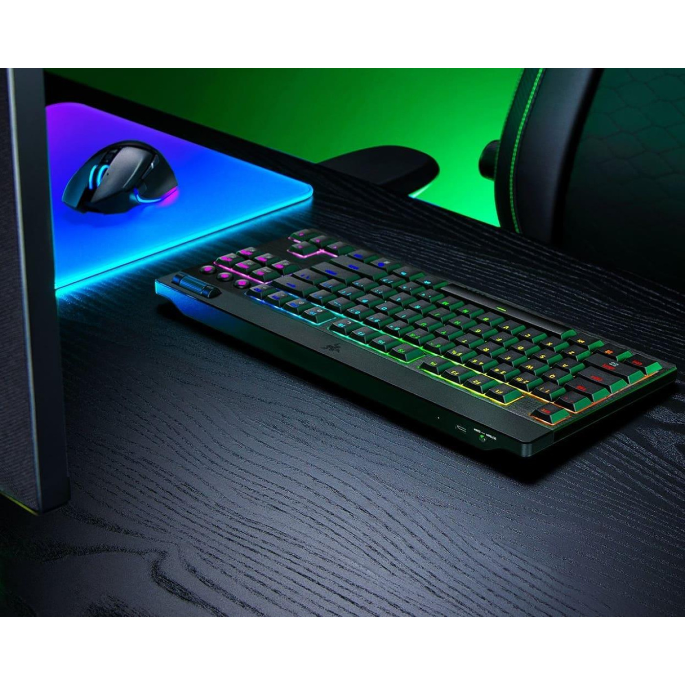 Клавіатура Razer BlackWidow V4 Low-Profile TKL Green switch (RZ03-05450500-R3M1)
