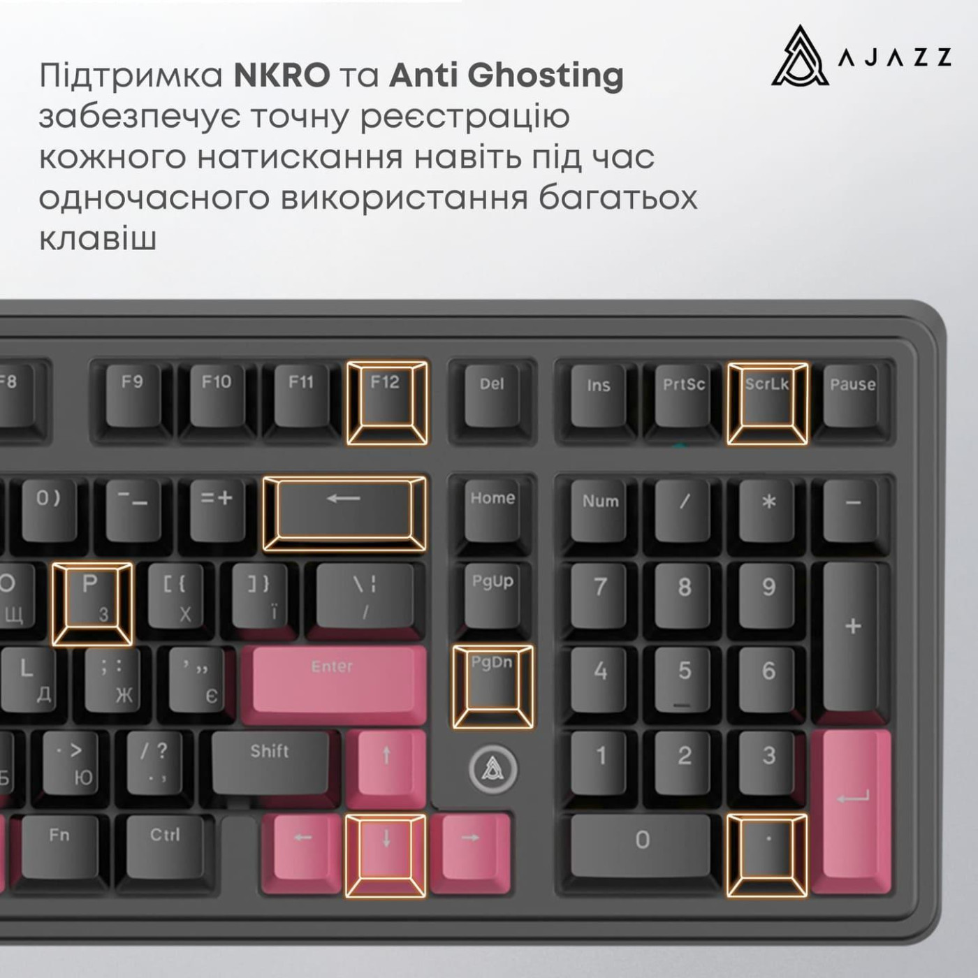Клавиатура Ajazz AK980 Red switches Black Red (AK980-R-BR)