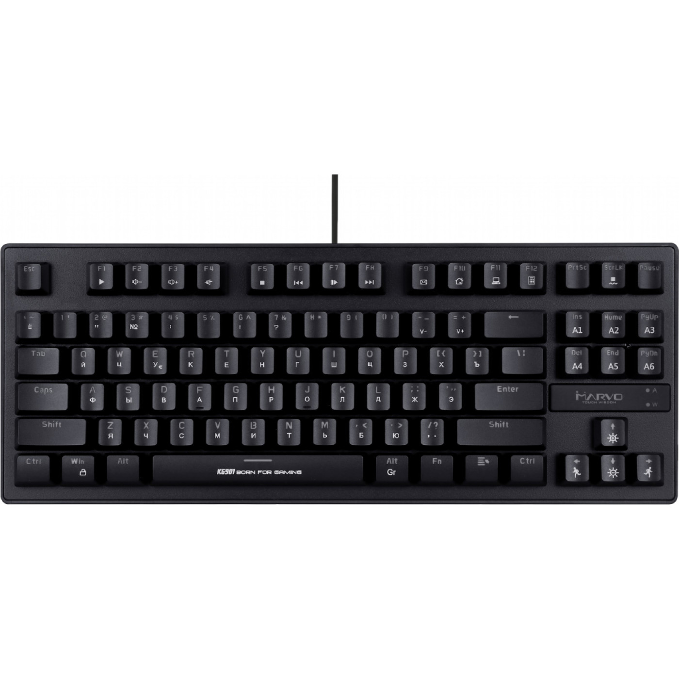 Клавіатура Marvo KG901 Multi-LED Mechanical Blue Switch (KG901_B)