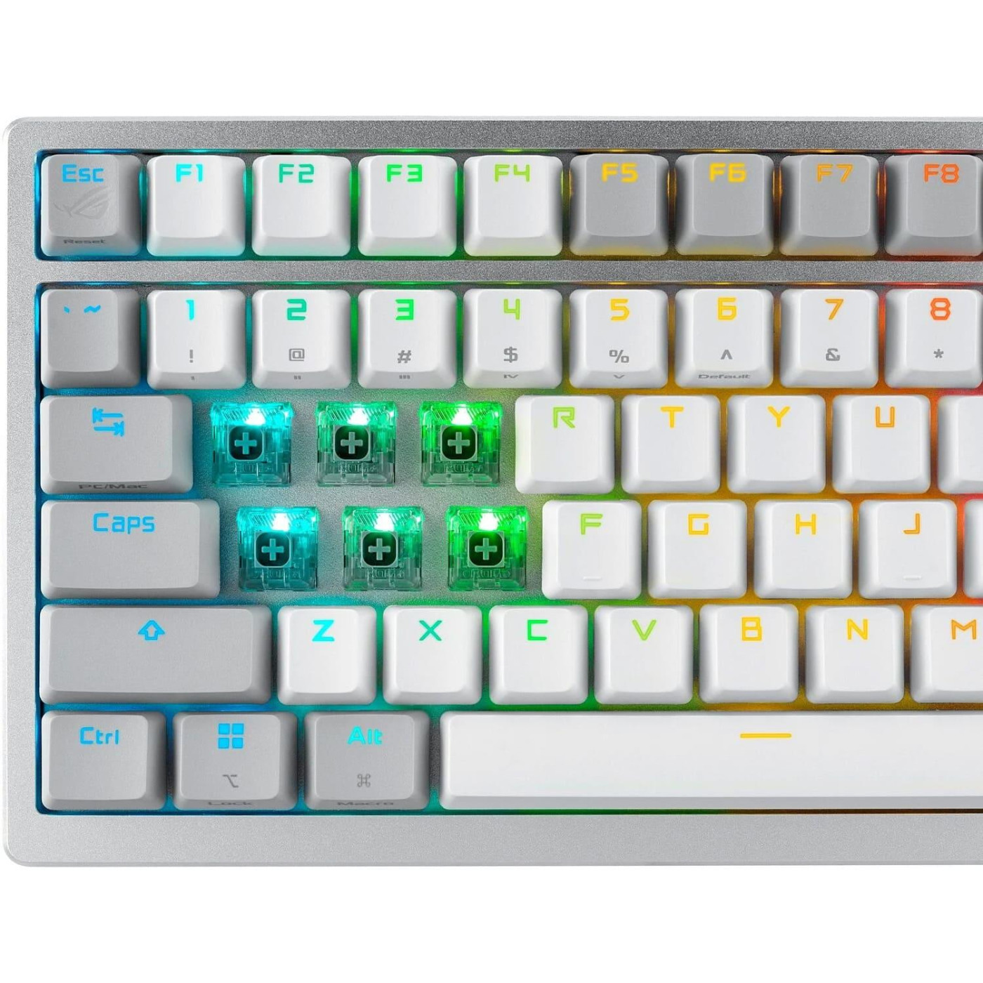 Клавіатура ASUS ROG Azoth Switch NX Red ENG RGB Wireless White (90MP031A-BKUA11)