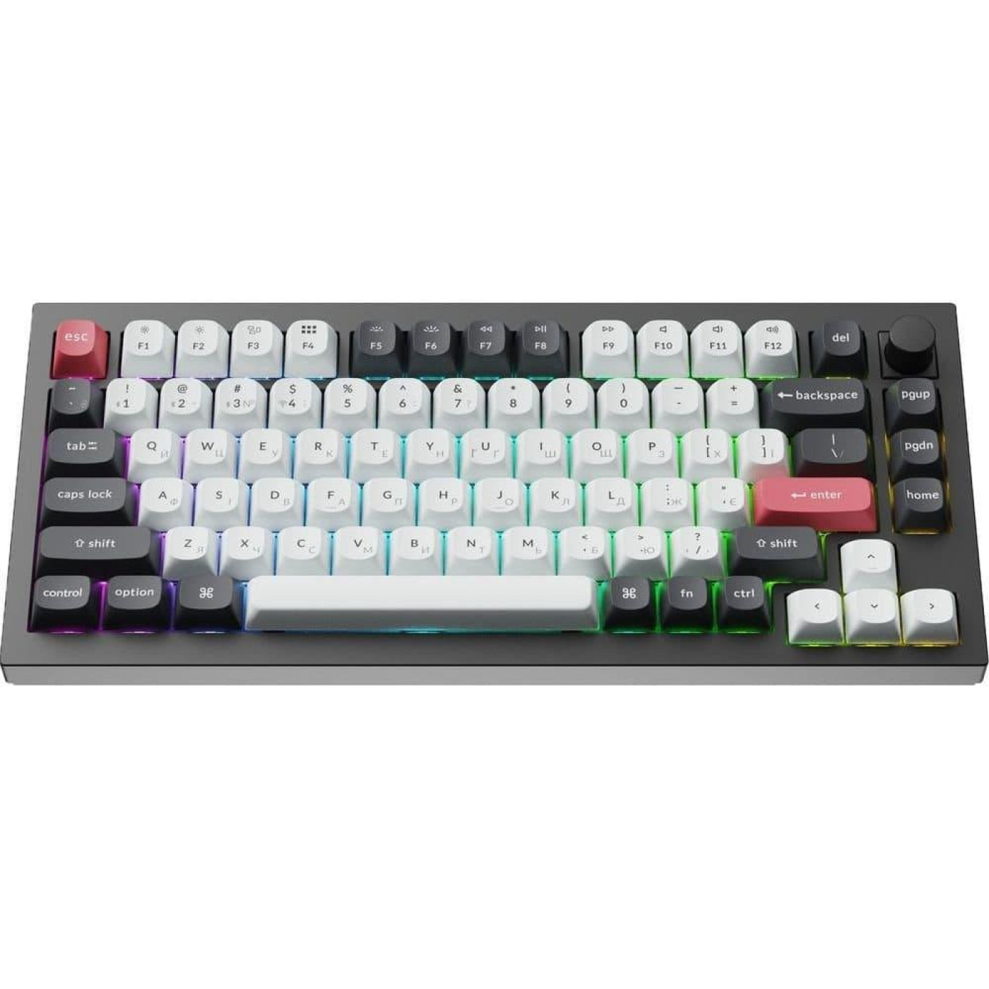 Клавіатура Keychron Q1 HE Magnetic Switch Black RGB (Q1H-M1-UA)