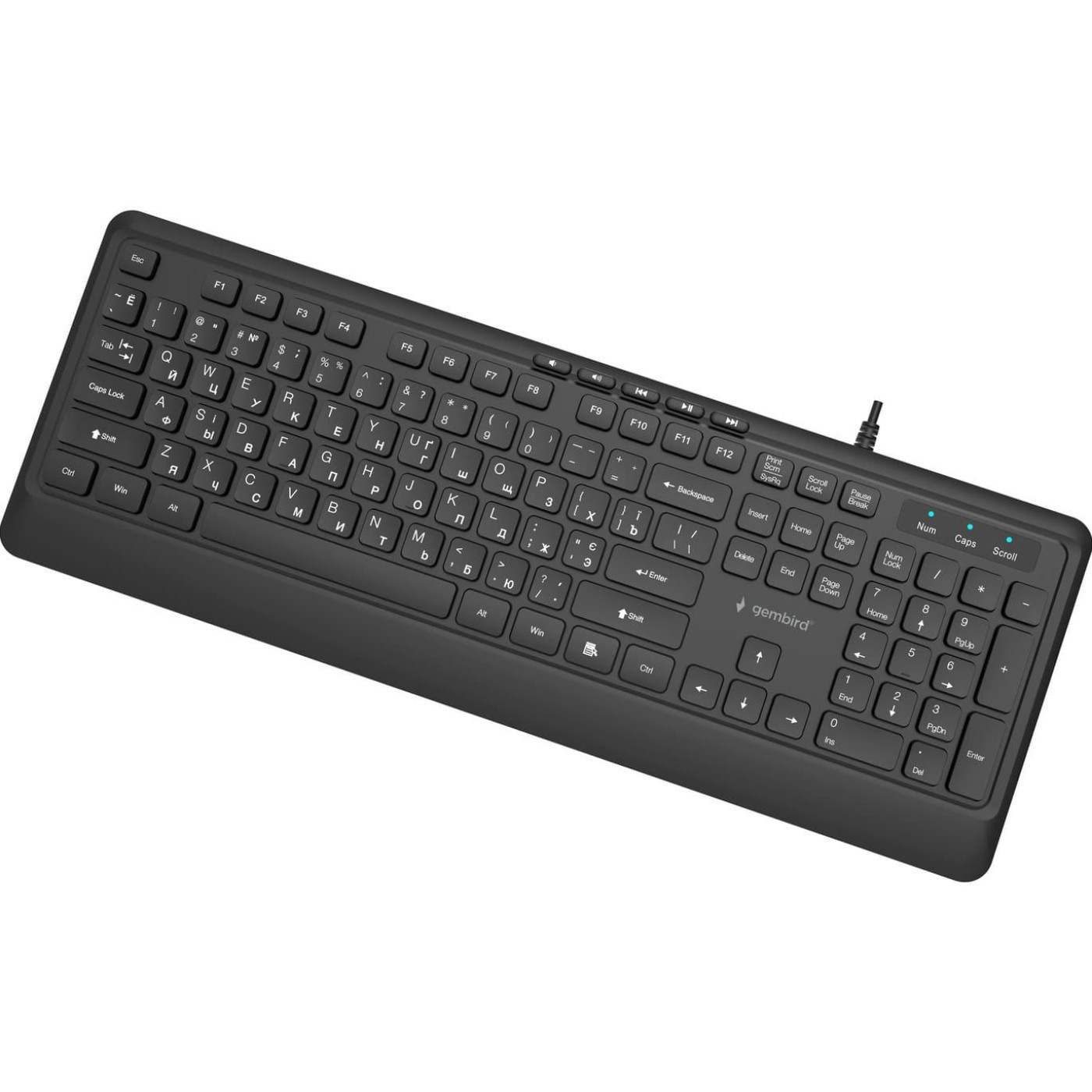 Клавіатура Gembird KB-MCH-05-CYRL Black (KB-MCH-05-CYRL)
