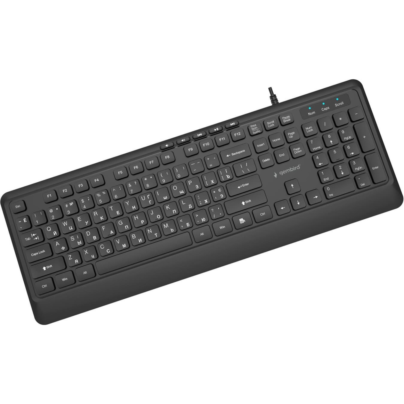 Клавіатура Gembird KB-MCH-05-CYRL Black (KB-MCH-05-CYRL)