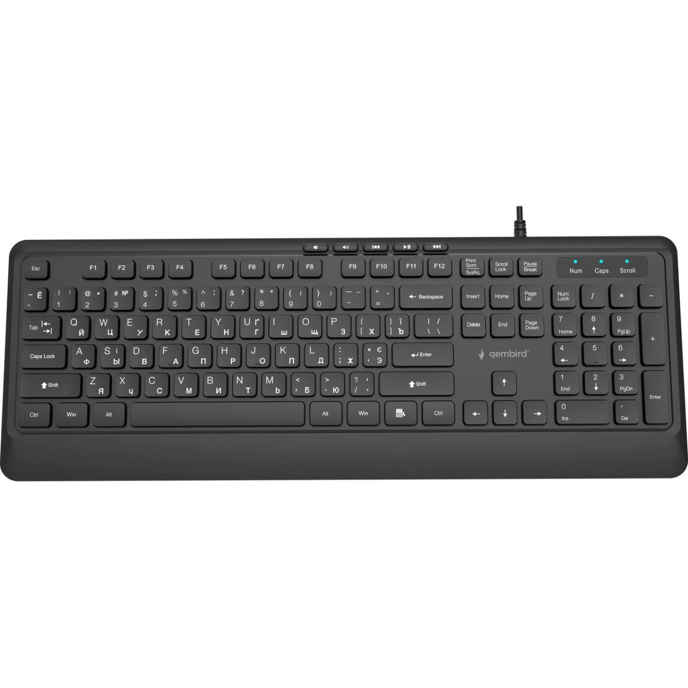 Клавіатура Gembird KB-MCH-05-CYRL Black (KB-MCH-05-CYRL)