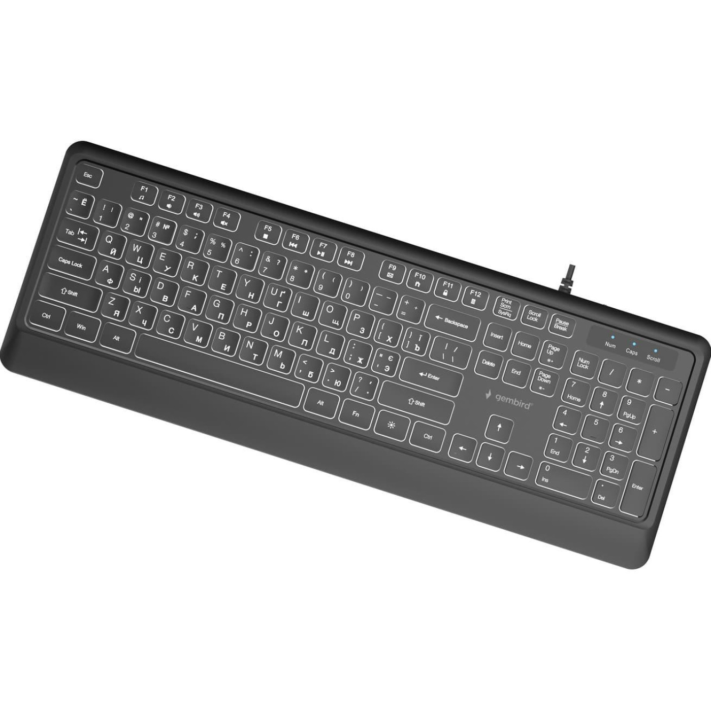 Клавіатура Gembird KB-UML-04-CYRL Black (KB-UML-04-CYRL)