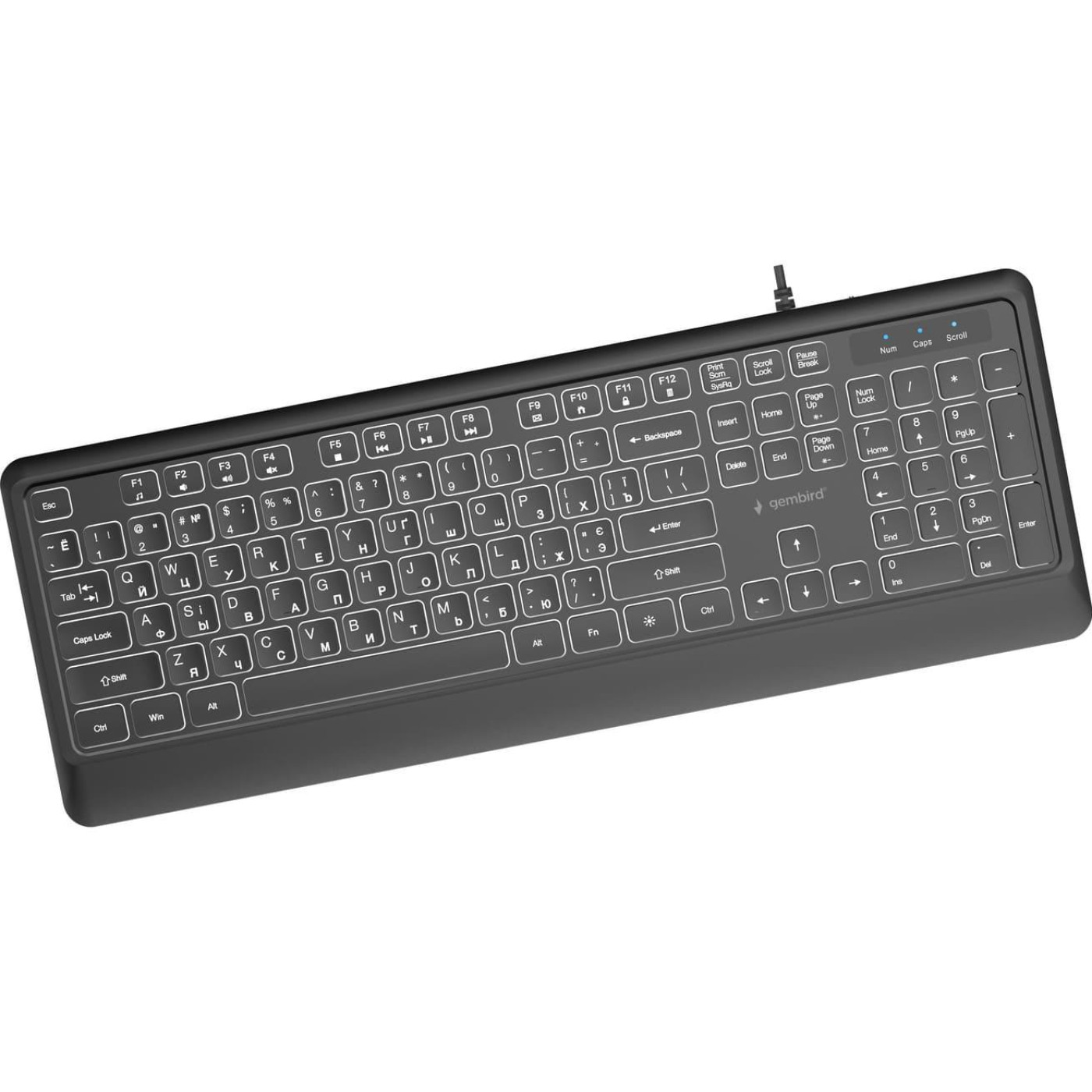 Клавіатура Gembird KB-UML-04-CYRL Black (KB-UML-04-CYRL)