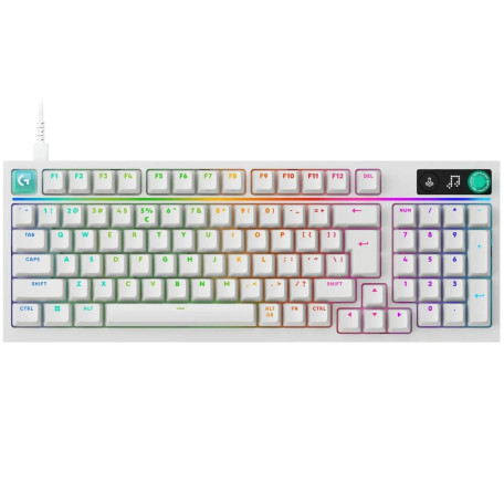 Клавіатура Logitech G316 X 98 Tactile Wired Gaming Keyboard UKR White (920-014231)