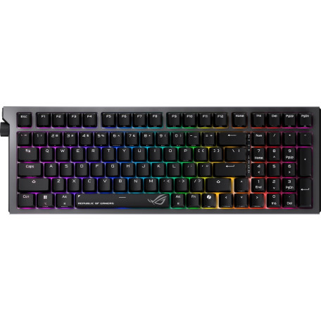 Клавіатура ASUS ROG Strix Morph 96 Wireless NX Snow V2 UKR Black (90MP04IF-BKMA03)