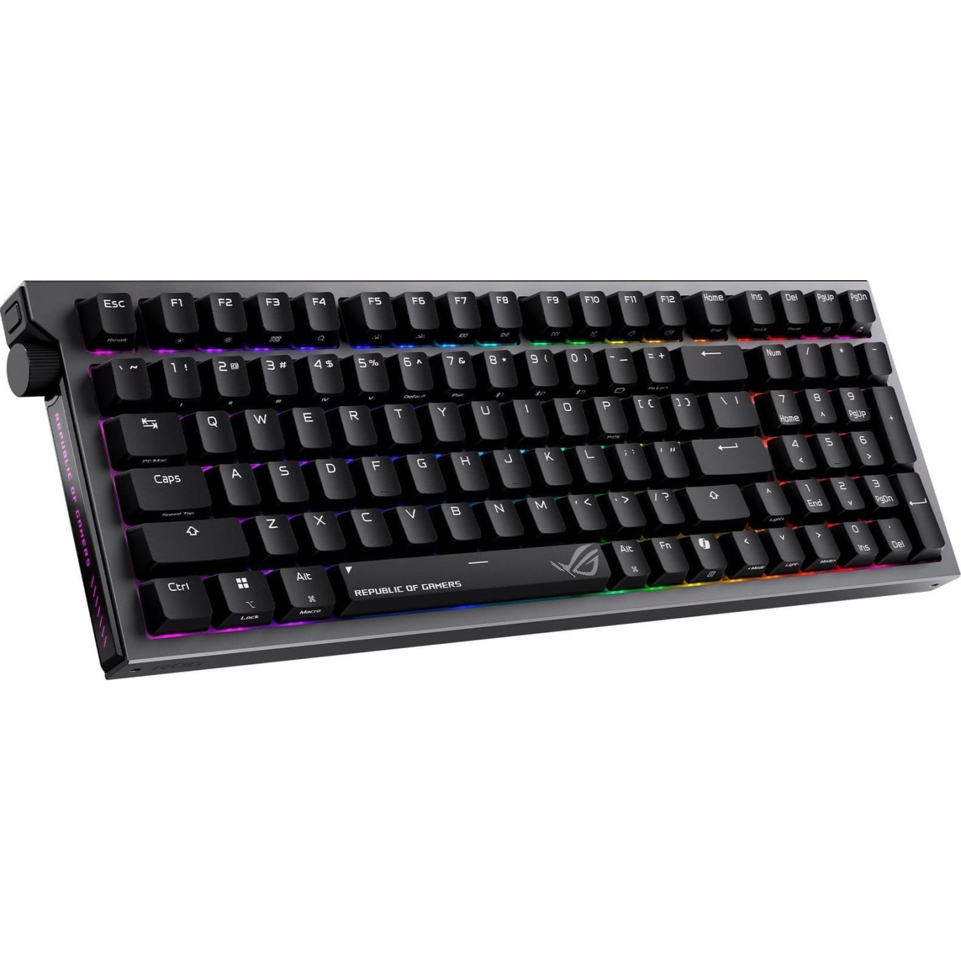 Клавіатура ASUS ROG Strix Morph 96 Wireless NX Snow V2 UKR Black (90MP04IF-BKMA03)