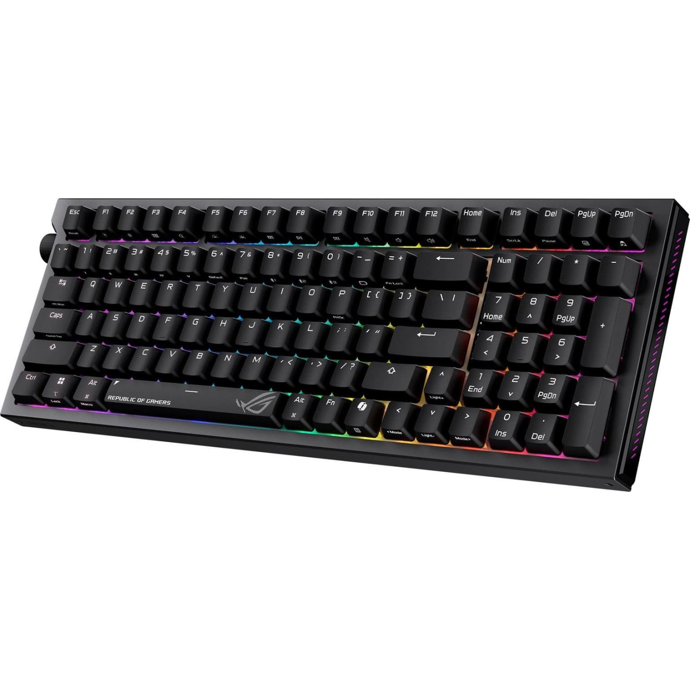 Клавіатура ASUS ROG Strix Morph 96 Wireless NX Snow V2 UKR Black (90MP04IF-BKMA03)