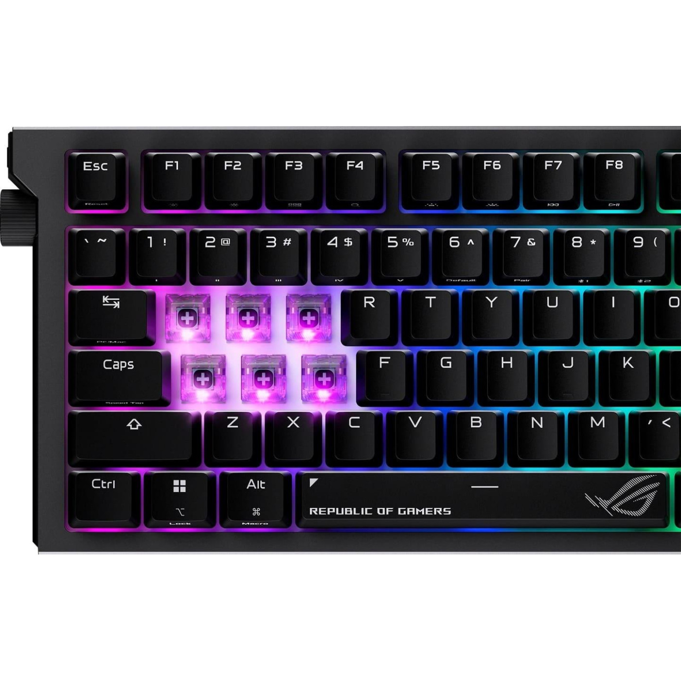 Клавіатура ASUS ROG Strix Morph 96 Wireless NX Snow V2 UKR Black (90MP04IF-BKMA03)