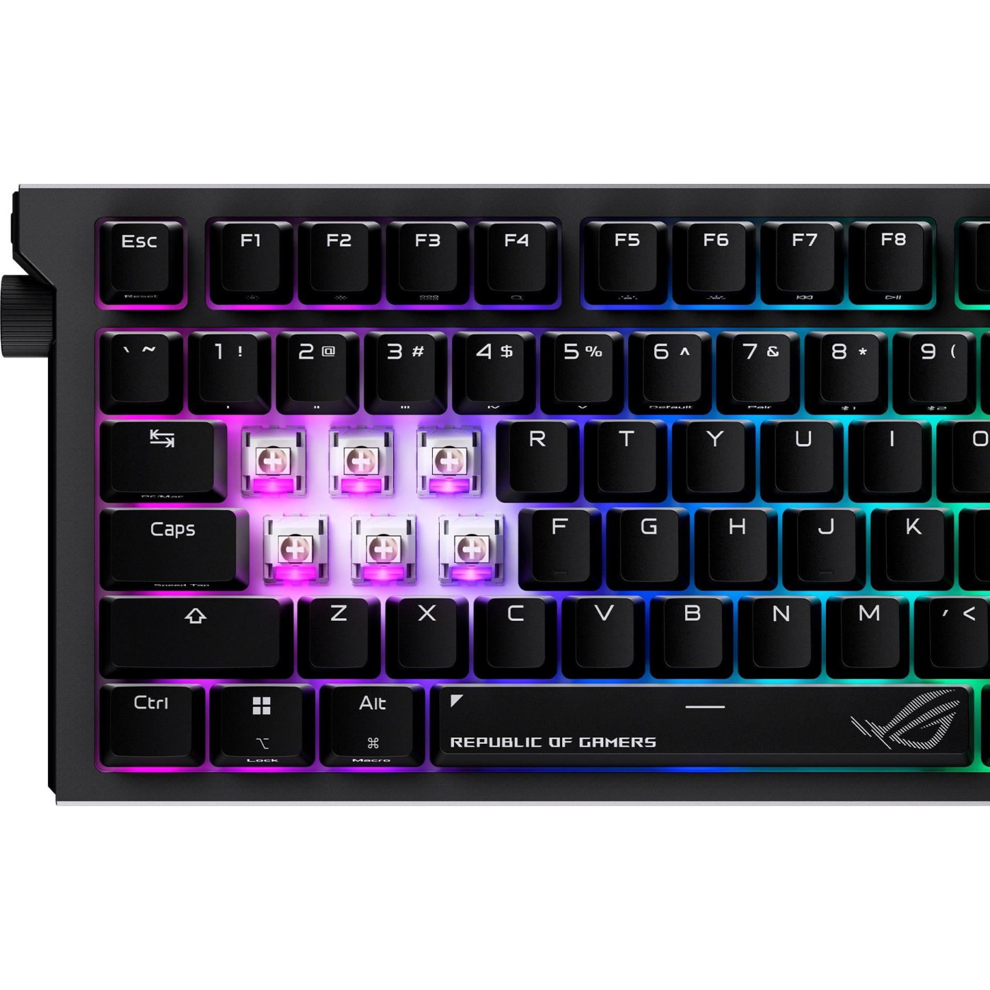 Клавіатура ASUS ROG Strix Morph 96 Wireless NX Snow V2 UKR Black (90MP04IF-BKMA03)