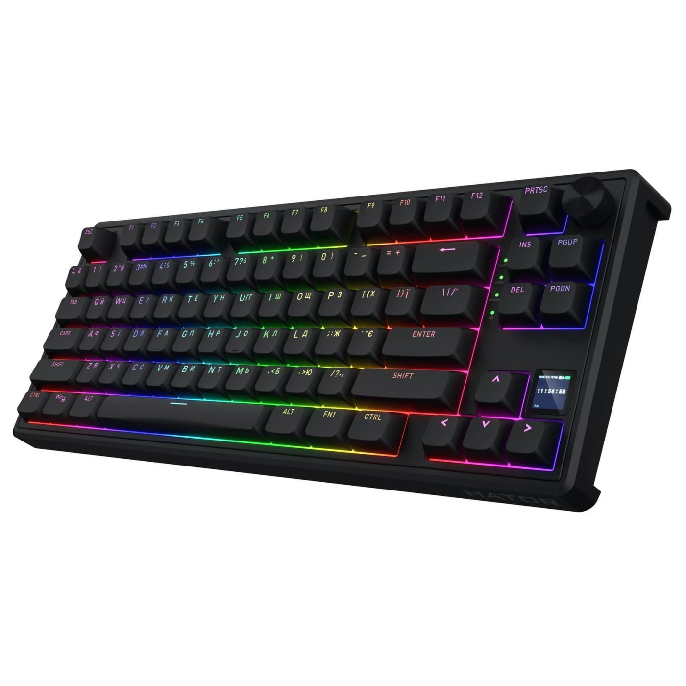 Клавіатура HATOR Skyfall 80 PRO Wireless Silent Switches Black (HTK4181UA)