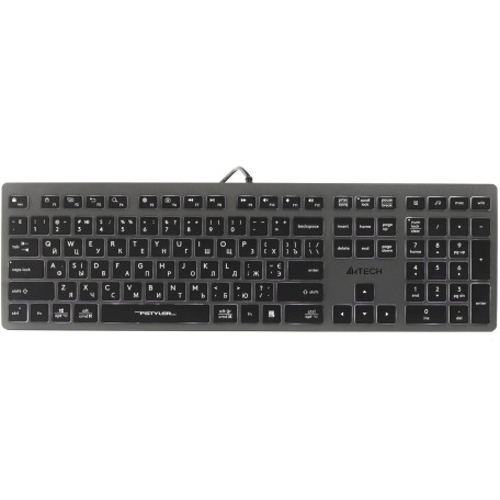Клавіатура A4Tech Fstyler FX60 White Backlit USB Grey (FX60 USB (Grey) White backlit)