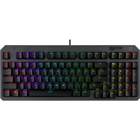 Клавіатура ASUS TUF Gaming K3 Gen II UKR Opti-Mech RGB Red Switches (90MP0390-BKMA00)