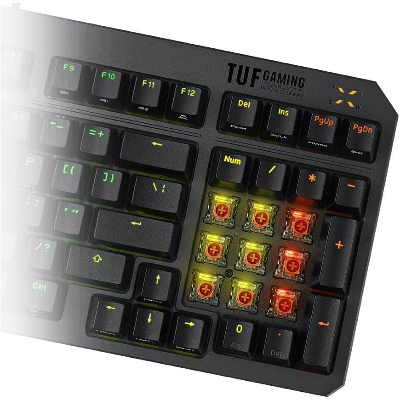 Клавиатура ASUS TUF Gaming K3 Gen II UKR Opti-Mech RGB Red Switches (90MP0390-BKMA00)