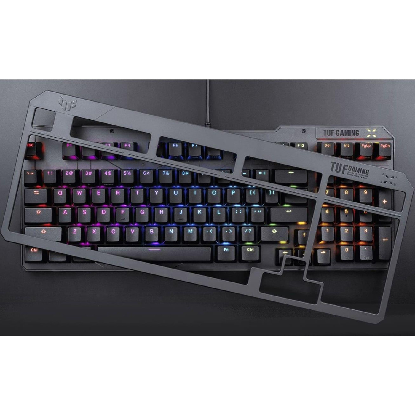 Клавиатура ASUS TUF Gaming K3 Gen II UKR Opti-Mech RGB Red Switches (90MP0390-BKMA00)