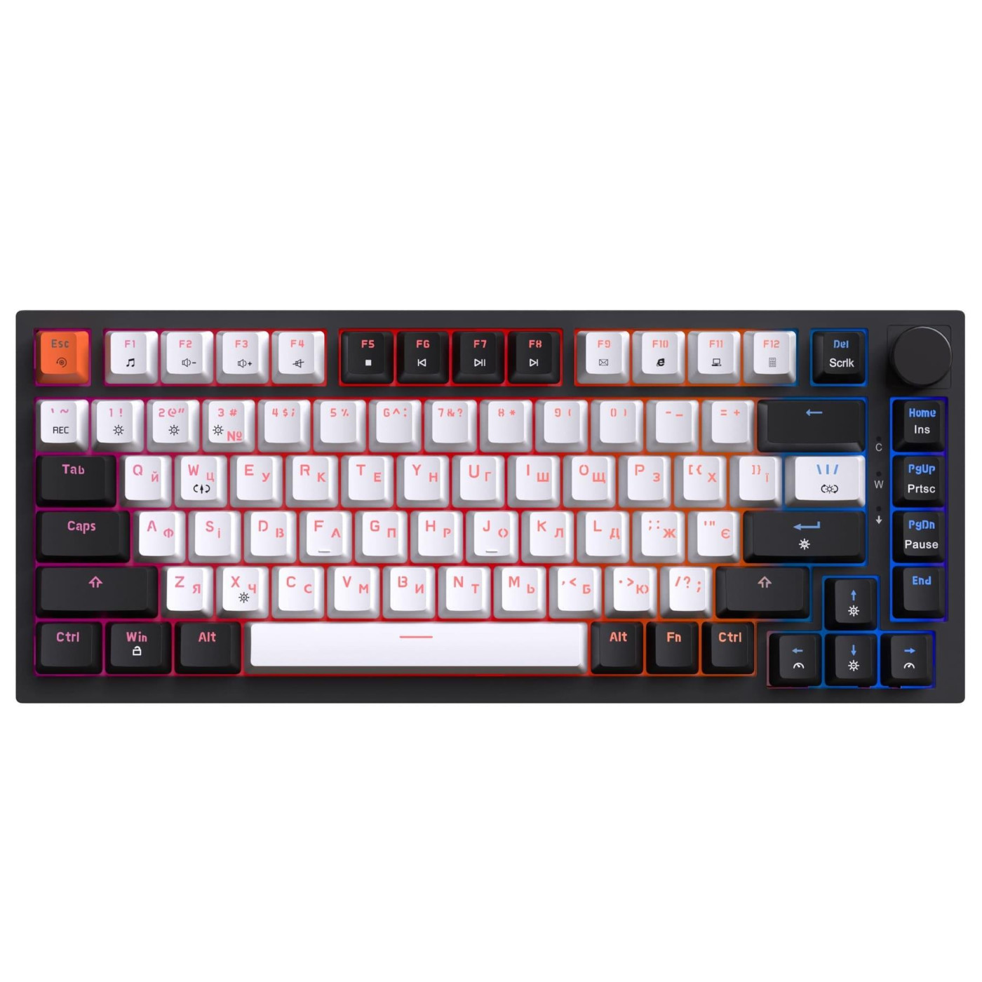 Клавіатура GamePro MK160 V2 Warden QLAB Sakura Black (MK160-V2-B-QS)