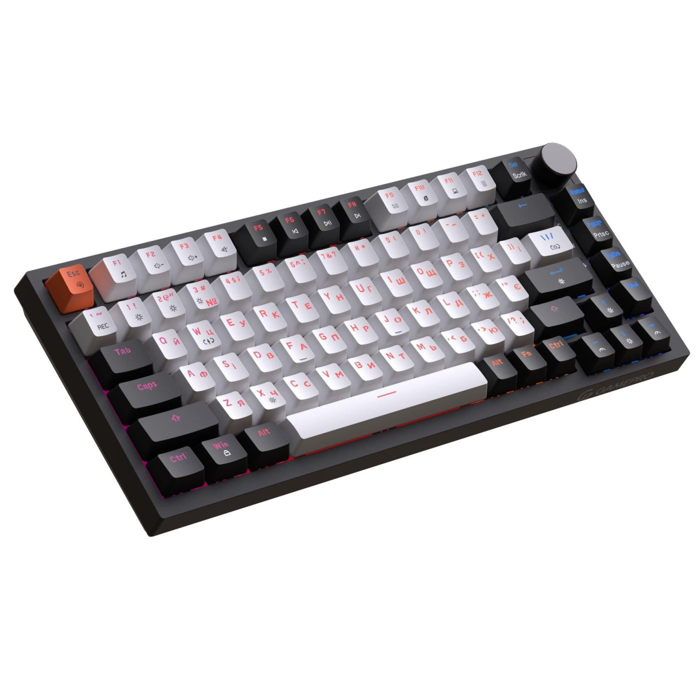 Клавіатура GamePro MK160 V2 Warden QLAB Sakura Black (MK160-V2-B-QS)