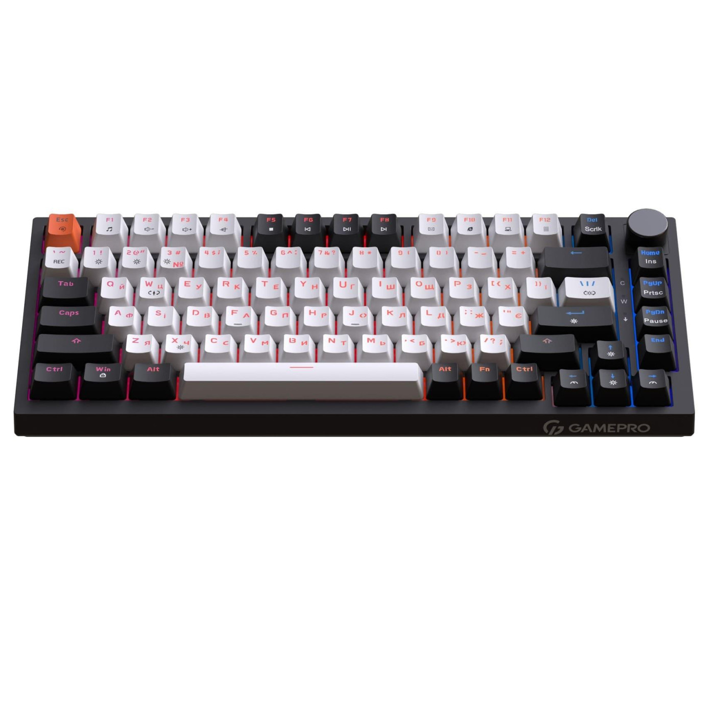 Клавіатура GamePro MK160 V2 Warden QLAB Sakura Black (MK160-V2-B-QS)