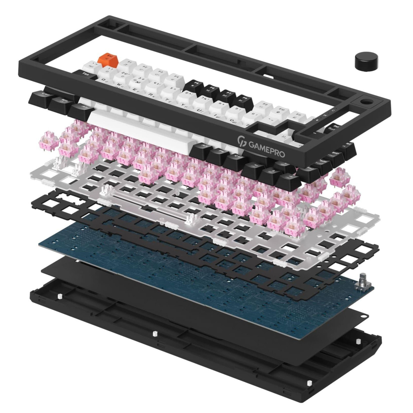 Клавіатура GamePro MK160 V2 Warden QLAB Sakura Black (MK160-V2-B-QS)