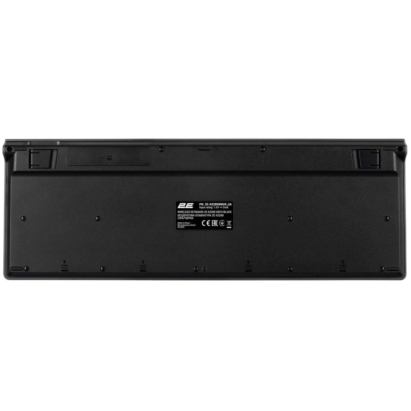 Клавіатура 2E KS280 Wireless EN/UK Silent (2E-KS280WBGR_UA)