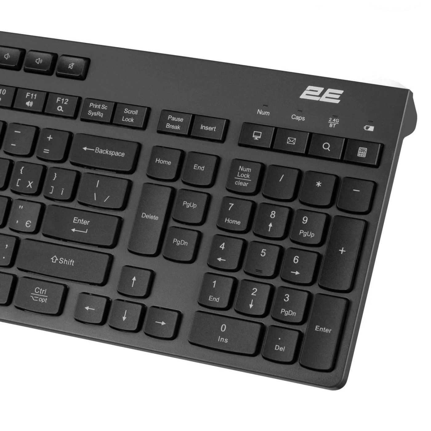 Клавіатура 2E KS280 Wireless EN/UK Silent (2E-KS280WBGR_UA)