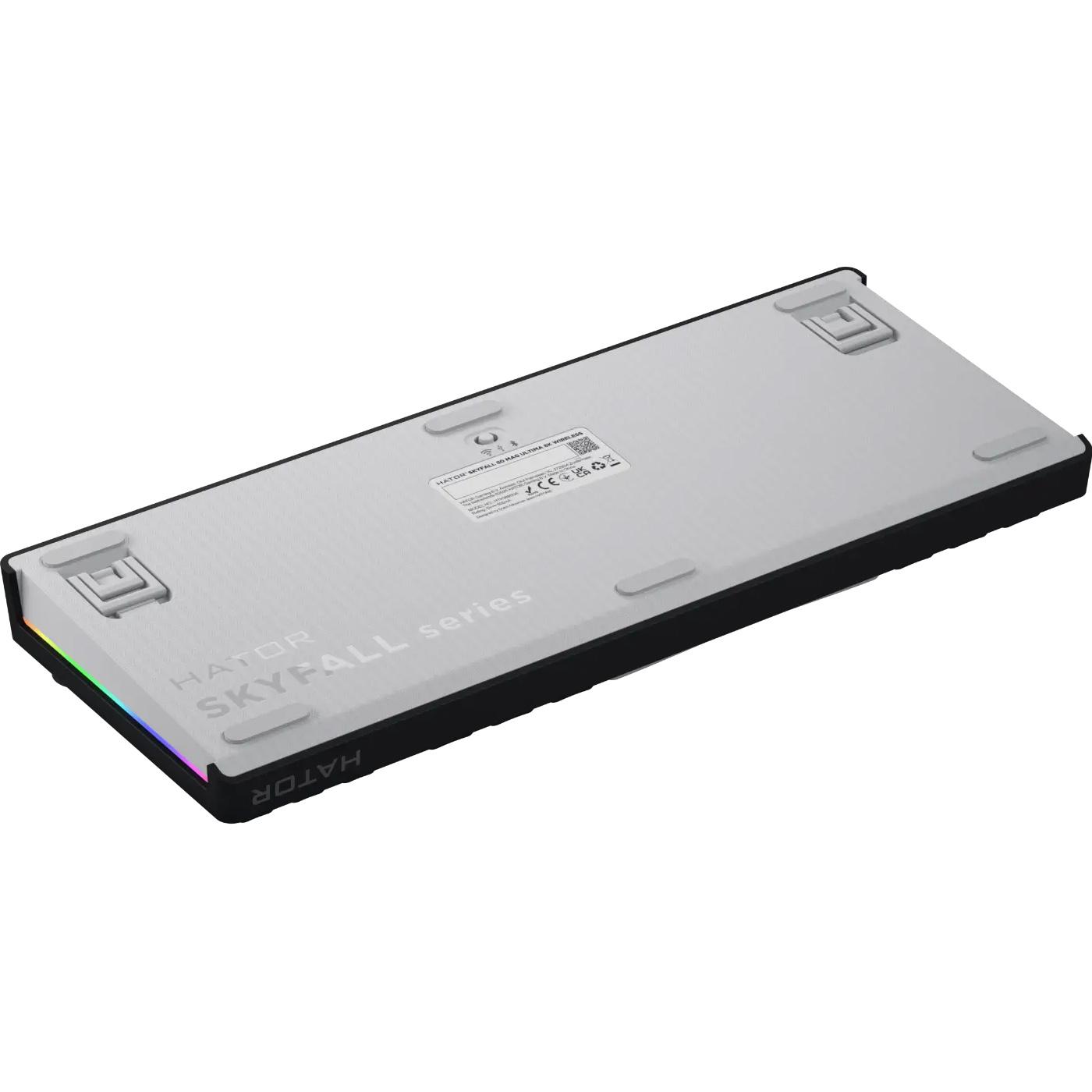 Клавіатура HATOR Skyfall 80 MAG ULTIMA 8K Magnetic Wireless US (Англ.) Black-White (HTK3880)