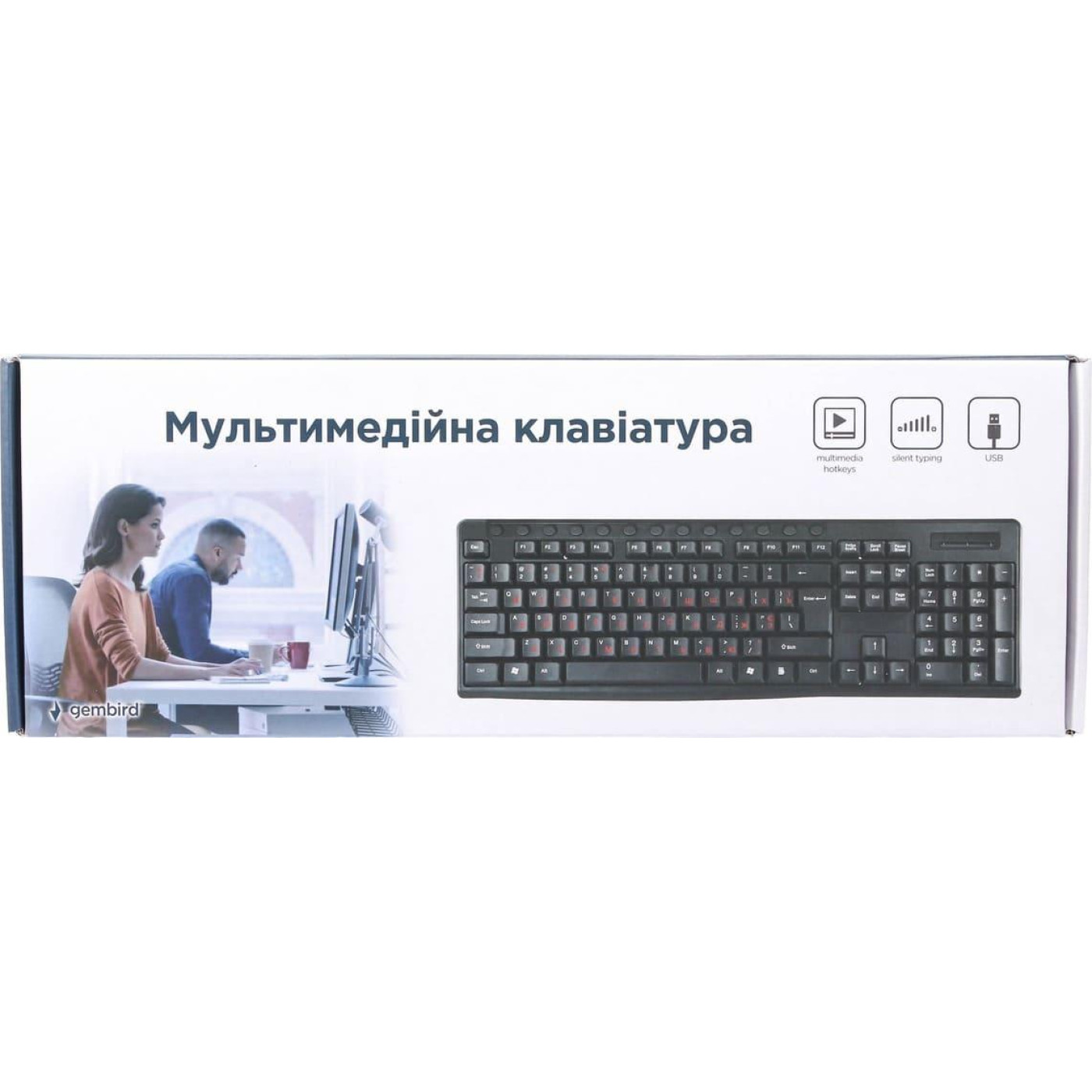 Клавіатура Gembird KB-UM-107-UA USB Black (KB-UM-107-UA)