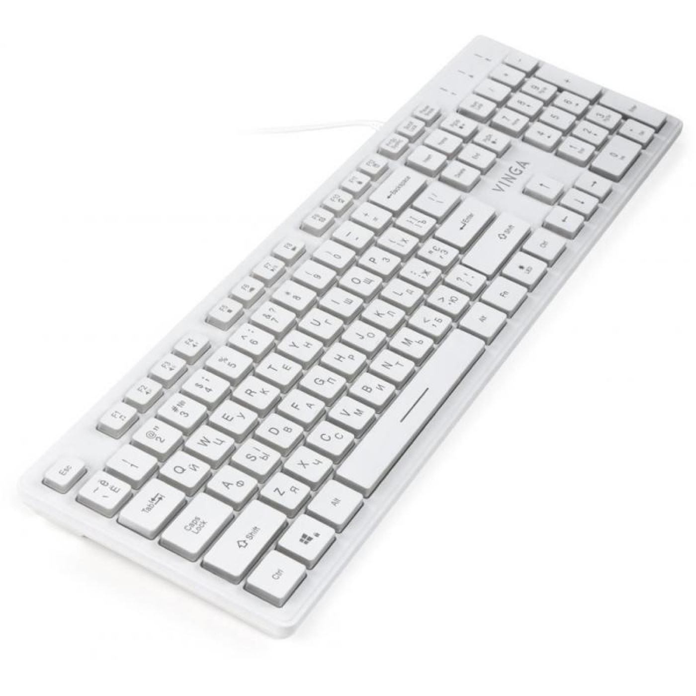 Клавіатура Vinga KB410 White (KB410 White)