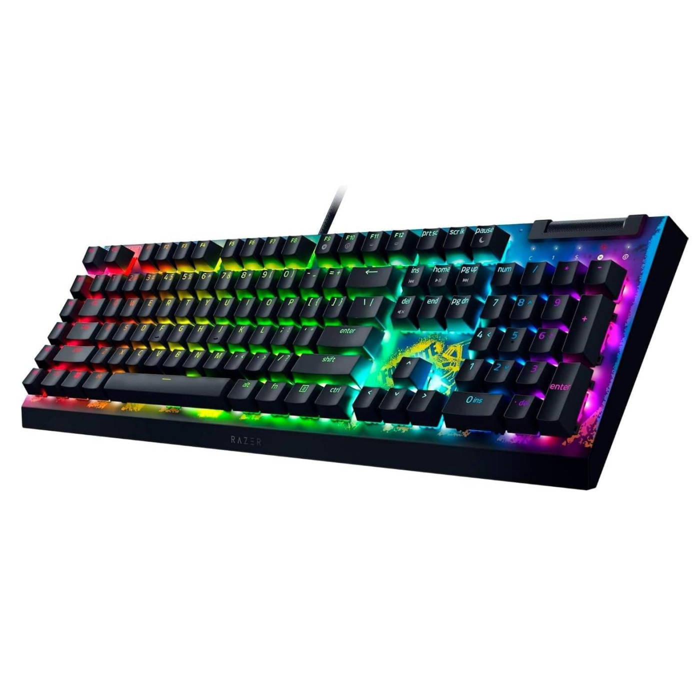 Клавіатура Razer BlackWidow V4 X Yellow Switch FORTNITE USB Black (RZ03-04703600-R3M1)